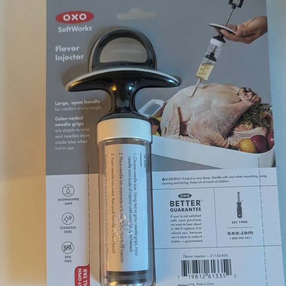 NWT OXO Flavor Injector Thanksgiving Turkey Friendsgiving Holiday Meal Kitchen - Picture 6 of 7